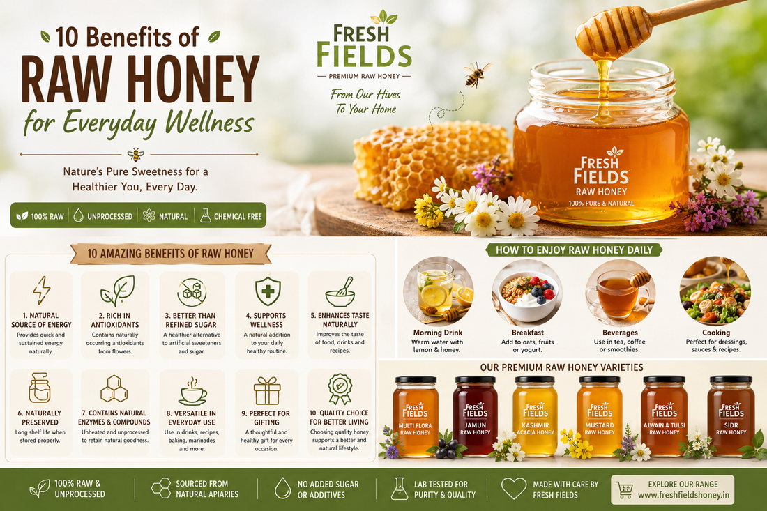 10 Benefits of Raw Honey for Everyday Wellness: Nature’s Pure Sweetness